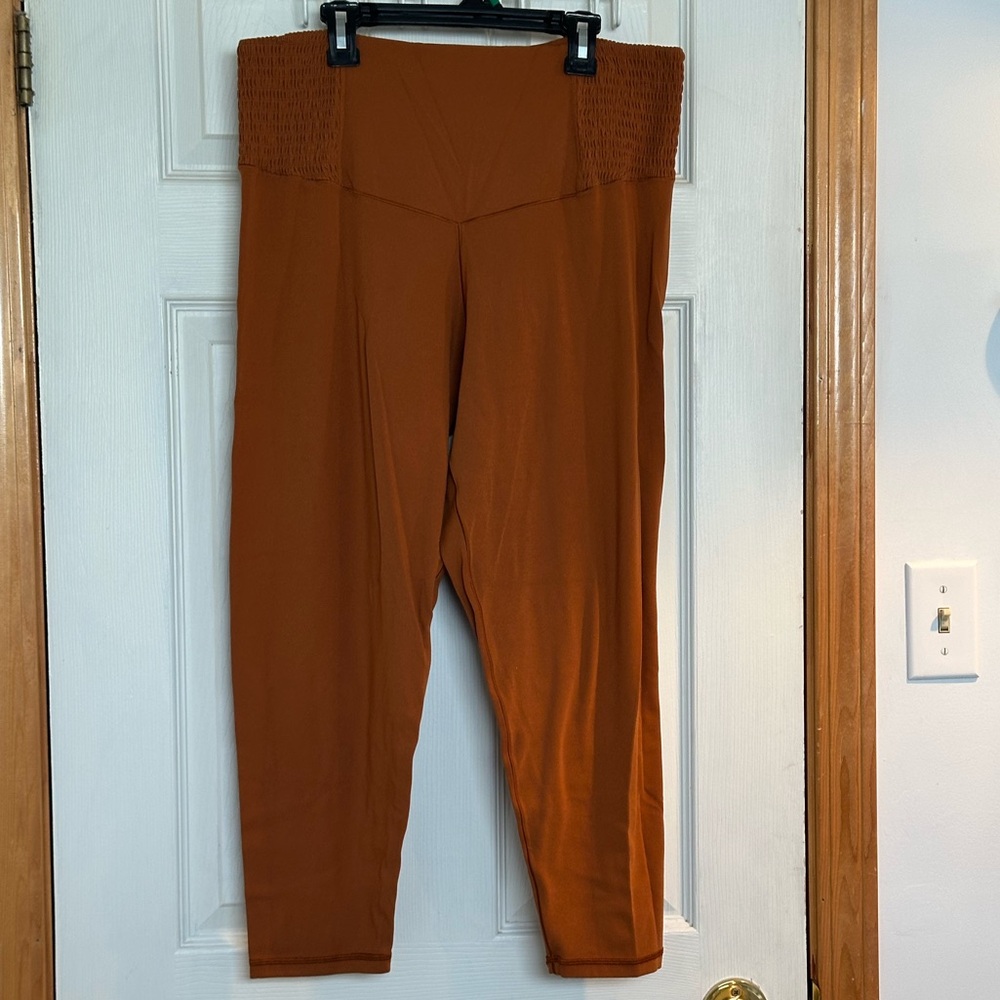 Offline by Aerie Orangey-Rust Ankle Length tights